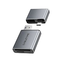 Lector de tarjetas de USB-A/USB-C 3.0  a puerto SD TF  4.0 CABLETIME CB49G